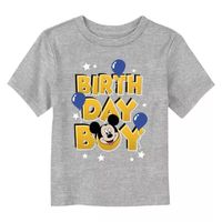 Disney Collection Toddler Boys Crew Neck Short Sleeve Mickey Mouse Graphic T-Shirt