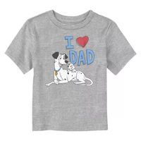 Disney Collection Toddler Unisex Crew Neck Short Sleeve 101 Dalmatians Graphic T-Shirt