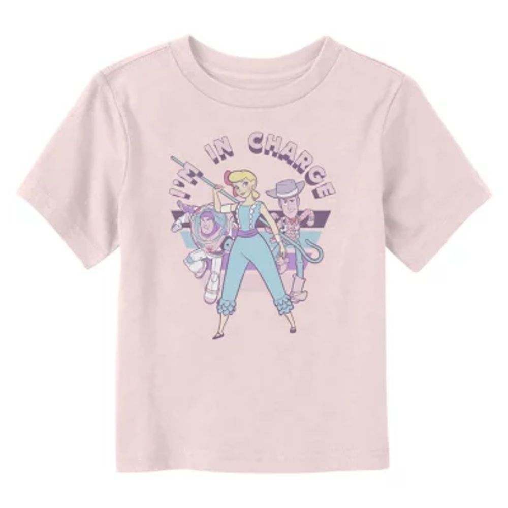 Disney Collection Toddler Girls Crew Neck Toy Story Buzz Lightyear