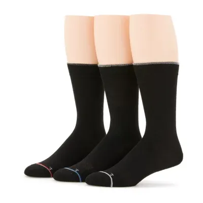 Stafford Casual Performance 3 Pair Big and Tall Crew Socks Mens