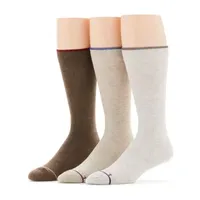 Stafford Casual Performance 3 Pair Big and Tall Crew Socks Mens