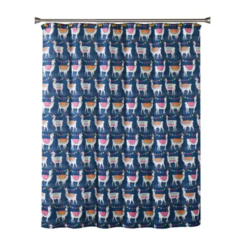 Saturday Knight Alotta Llamas Shower Curtain