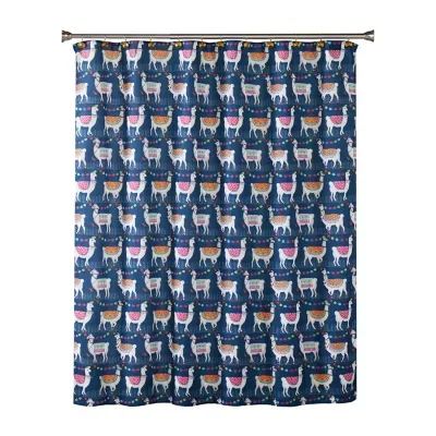 Saturday Knight Alotta Llamas Shower Curtains