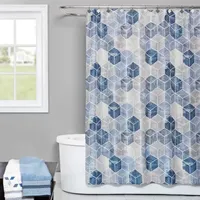 Saturday Knight Cubes Shower Curtains