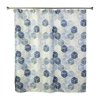 Saturday Knight Cubes Shower Curtains