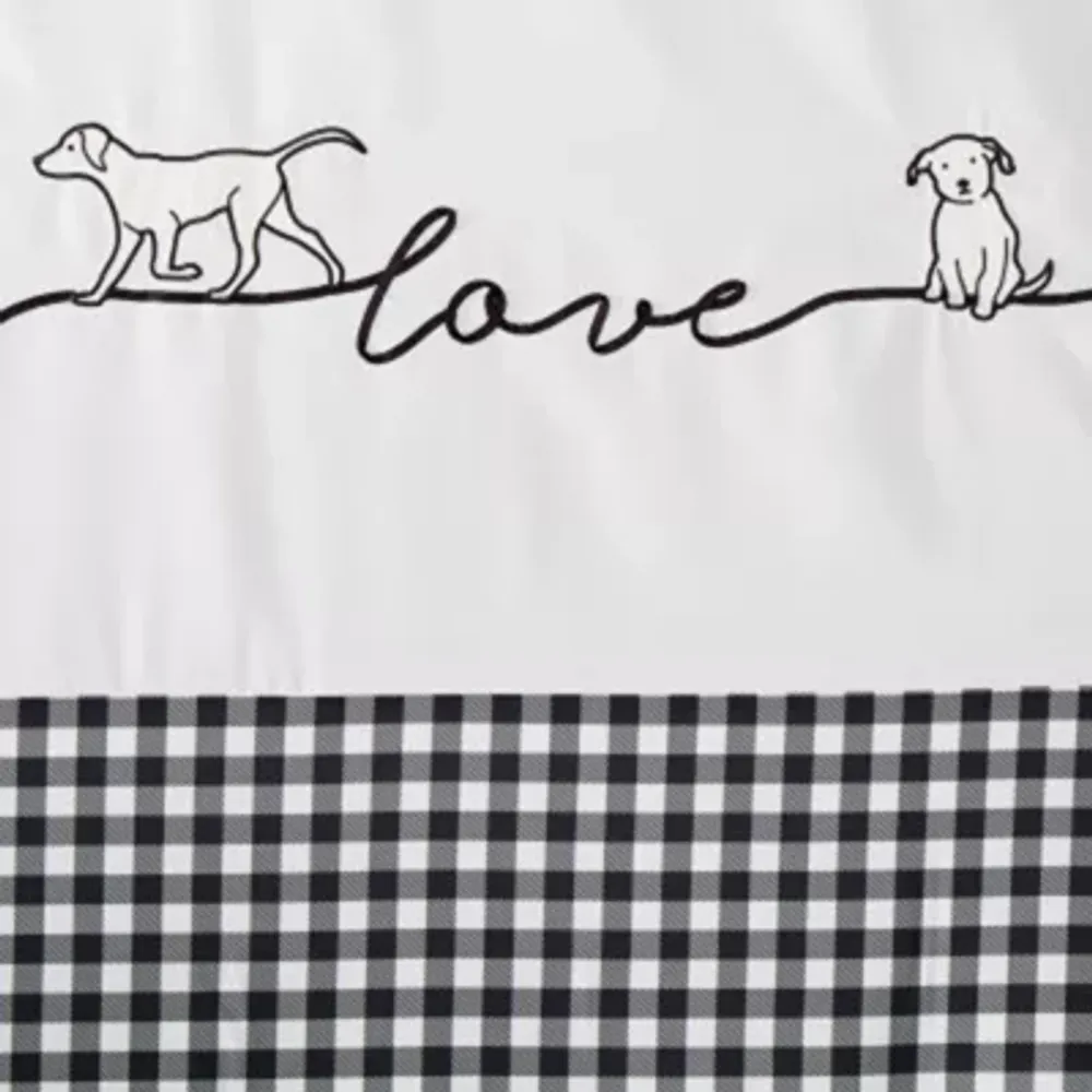 Saturday Knight Farmhouse Dogs Shower Curtain