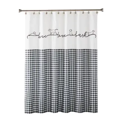 Saturday Knight Farmhouse Dogs Shower Curtain