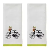 Saturday Knight Flower Basket Bike 2-pc. Hand Towel