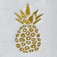 Saturday Knight Gilded Pineapple 2-pc. Hand Towel