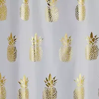 Saturday Knight Gilded Pineapple Shower Curtains