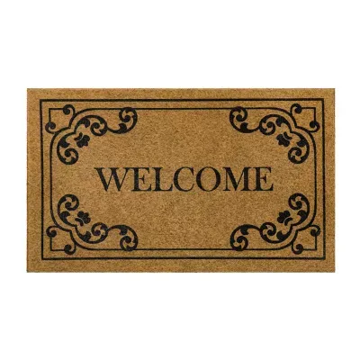 Mohawk Home Faux Coir Welcome 18"X30" Doormat