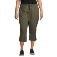 St. John's Bay Mid Rise Plus Utility Cargo Capris