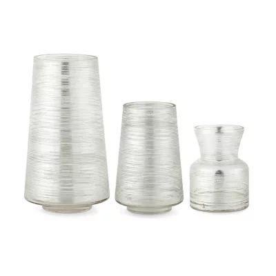 Liz Claiborne 6.5" Silver Mercury Vase