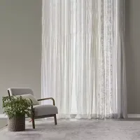 Regal Home Solid Voile Rod Pocket Sheer Single Curtain Panel