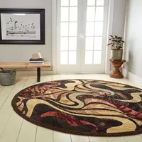 Home Dynamix Picasso Abstract Round Area Rug