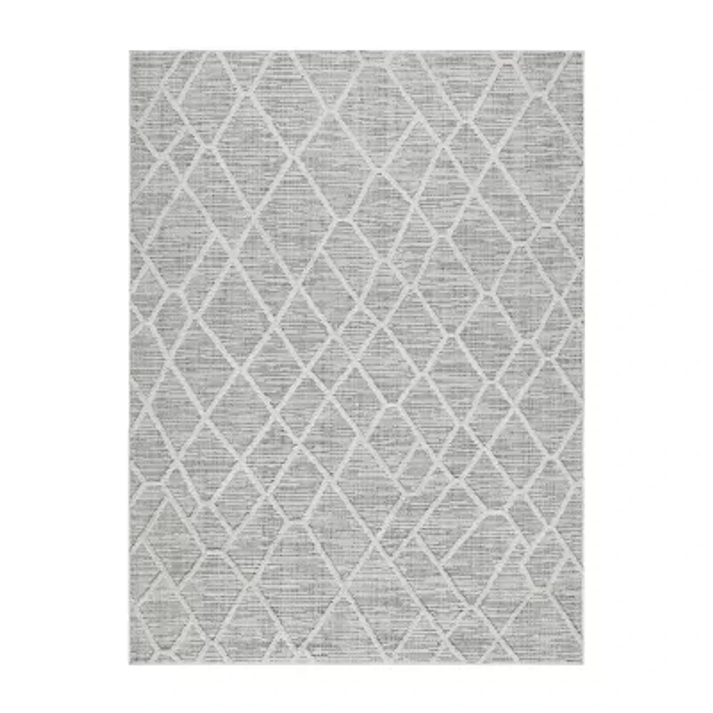 Madison Park Abigail Geometric Machine Woven Skid Resistant Indoor Rectangular Area Rug