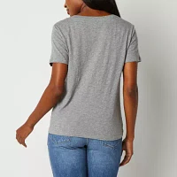 a.n.a Womens V Neck Short Sleeve T-Shirt