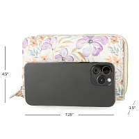 Mundi Big Fat Womens Expandable RFID Blocking Checkbook Wallet