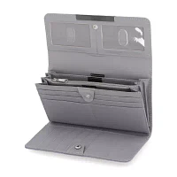 Mundi File Master Womens Expandable RFID Blocking Accordian Wallet