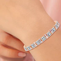 CT. T.W. Natural White Diamond 10K Rose Gold 10K White Gold 7. Inch Tennis Bracelet