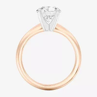 2 CT. Round Lab-Grown (G / SI2) Diamond  Solitaire Engagement Ring 14K Gold