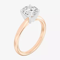 2 CT. Round Lab-Grown (G / SI2) Diamond  Solitaire Engagement Ring 14K Gold