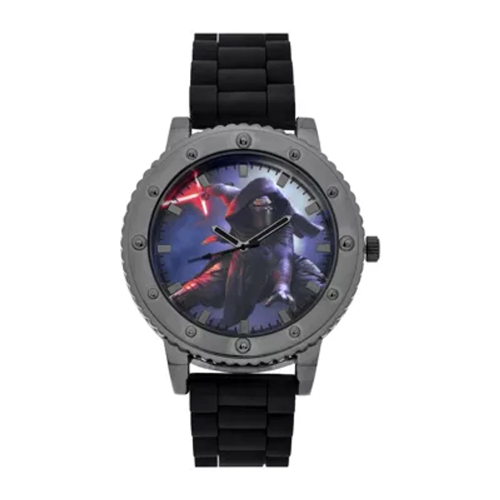 Star Wars® Mens Black Strap Watch