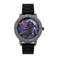 Star Wars® Mens Black Strap Watch