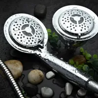 DreamSpa® All-Chrome 3-Way LED Twin Showerhead