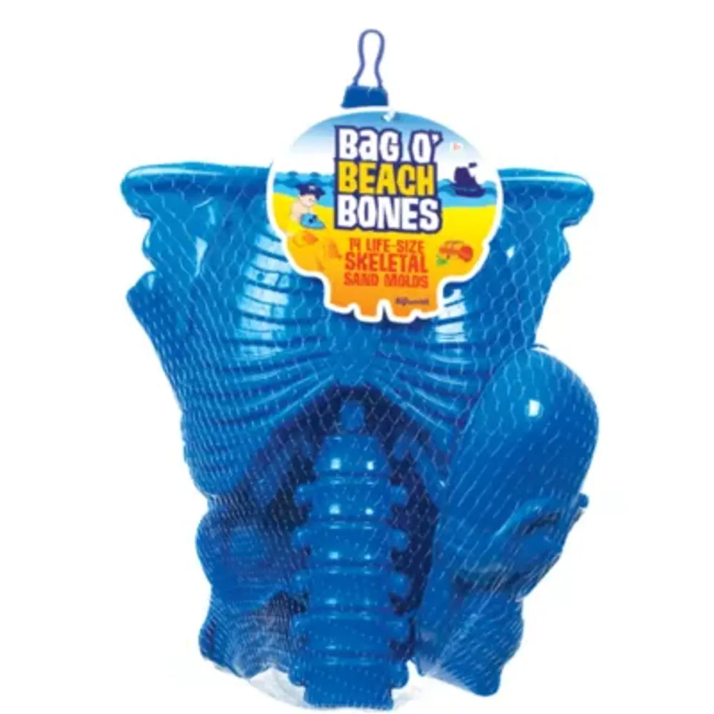 Toysmith Bag O' Beach Bones Sand Molds Water Toy