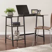 Modern Life Furniture Metal/Glass Sawhorse/A-Frame Writing Desk