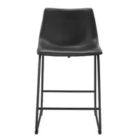 2-pc. Faux Leather Kitchen Counter Stools