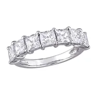 2.5MM Lab Created White Moissanite 10K Gold Eternity Band