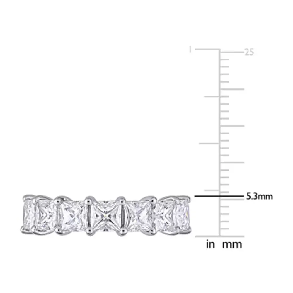 2.5MM Lab Created White Moissanite 10K Gold Eternity Band