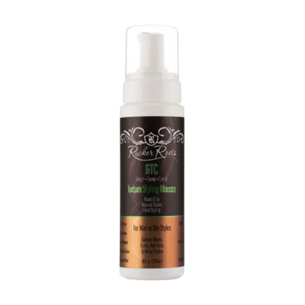 Rucker Roots Ginger Turnip Carrot Texture Styling Hair Mousse-8 oz.