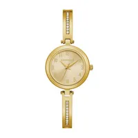 Caravelle Designed By Bulova Womens Gold Tone Stainless Steel 2-pc. Watch Boxed Set 44x100