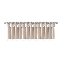 Madison Park Natalie 50"W X 26"L Lightweight Twisted Tab Top Tailored Valance