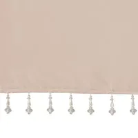 Madison Park Natalie 50"W X 26"L Lightweight Twisted Tab Top Tailored Valance