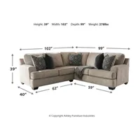 Signature Design by Ashley® Bovarian -Piece Sectional