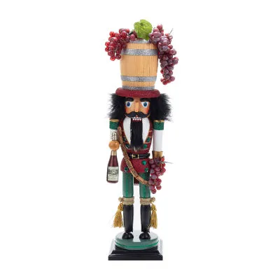 Kurt Adler 19" Hollywood™ Wine Barrel Hat Nutcracker