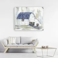Lumaprints Spring Joy Farm (Blue) Giclee Canvas Art