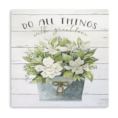 Lumaprints Do All Things With Great Love Giclee Canvas Art