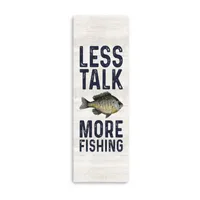 Lumaprints Less Talk More Fishing Vertical Ii-Fishing Giclee Canvas Art