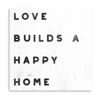 Lumaprints Lovely Home I White Giclee Canvas Art