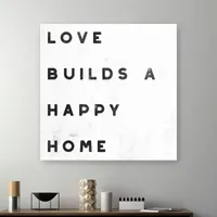 Lumaprints Lovely Home I White Giclee Canvas Art