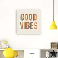 Lumaprints Retro Words I Giclee Canvas Art