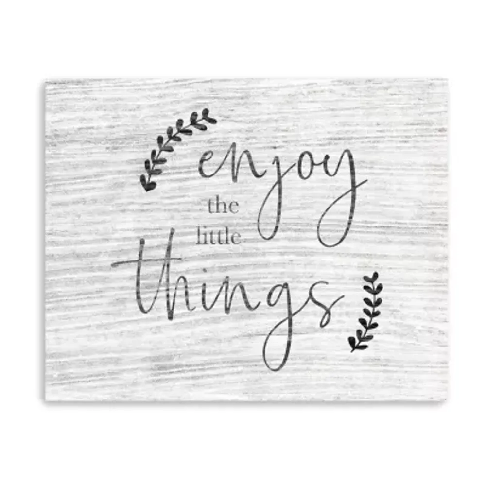 Lumaprints Enjoy The Little Things Giclee Canvas Art