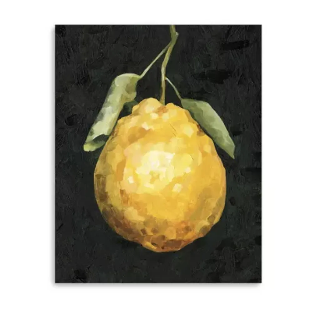 Lumaprints Dark Lemon Ii Giclee Canvas Art