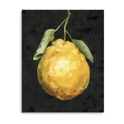 Lumaprints Dark Lemon Ii Giclee Canvas Art