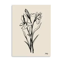 Lumaprints Iris Sketch I Giclee Canvas Art